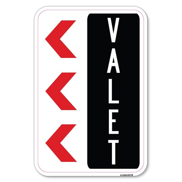 Safety Sign, 12 in Height, Aluminum, 18 in Length, 22770